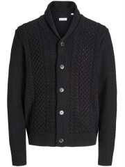 Jack & Jones Paul Shawl Knit Cardigan Black