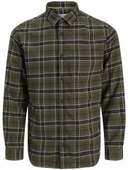 Jack & Jones James Long Sleeve Flannel Shirt Rosin