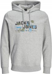 Jack & Jones JCOOUTDOOR Hoodie Light Grey