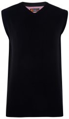 Kam Jeans V-neck Knitted Vest Black
