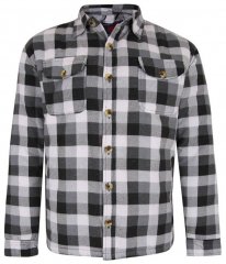 Kam Jeans 6213 Sherpa Lined Flannel Shirt Black