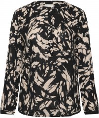 Kaffe Curve Mila Ami Blouse Zwart