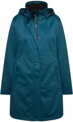 Ulla Popken HYPRAR Melange Softshell Jacket Grey Blue