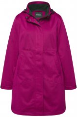 Ulla Popken HYPRAR Melange Softshell Jacket Berry