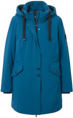 Ulla Popken HYPRAR Long Softshell Jacket Ocean Blue