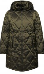 Ulla Popken HYPRAR Diamond Quilted Jacket Bottle Green