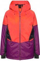 Ulla Popken HYPRAR Performance Colorblock Ski Jacket Coral