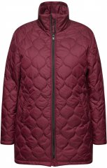 Ulla Popken HYPRAR Water-Repellent Quilted Jacket Wine Red