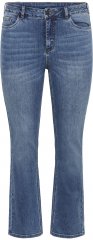 Kaffe Curve Dina Rechte jeans met normale lengte Blauw