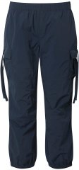 Ulla Popken Elastic Waist Cargo Pants Navy