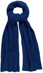 Ulla Popken Ribbed Knit Scarf Navy