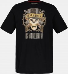 JP1880 Guns N’ Roses Skull Comfort Fit Band T-Shirt Black