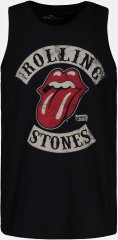 JP1880 Rolling Stones Graphic Band Tank Top Black