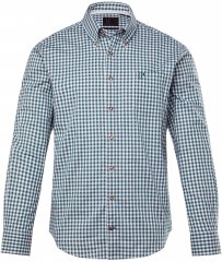 JP1880 Shirt Checked Traditional Long Sleeve Jade 