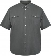 North Latitude 61306 Korte Mouw Overshirt Donkergroen