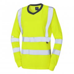 Leo Lydford EcoViz Comfort Women's Sleeved T-Shirt Yellow