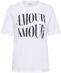 Kaffe Curve Chari T-Shirt Optical White