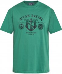 North Latitude 61121 T-Shirt Met Print Groen