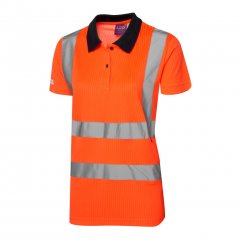 Leo Lana EcoViz Comfort Women's Polo Shirt Orange