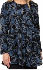 Scandinavian Caramel Swirls Tunic Blue