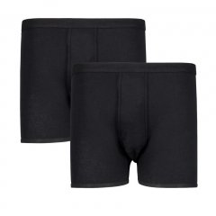 Adamo Royal Ribbed Boxershorts 2-Pack Black