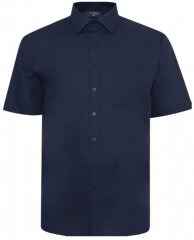 Espionage SH147 Overhemd Korte Mouw Marineblauw