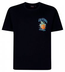 Espionage T449 California Oranges Bedrukt T-shirt navyblauw