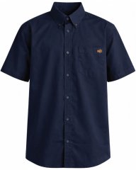 Motley Denim Zagreb Overhemd met korte mouw Marineblauw