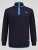 D555 Conway 2 1/4 Zip Neck Fleece Sweatshirt With Bear Logo Navyblauw - Sweaters & hoodies - Sweaters & Hoodies Grote Maten Heren