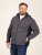 D555 Conrad Detachable Hood Bonded Fleece Zip Through Hoody TALL Navyblauw - TALL sweatshirts - TALL sweatshirts voor lange mannen