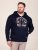 D555 Hector Adventurer Printed Zip Through Hoody Navyblauw - Sweaters & hoodies - Sweaters & Hoodies Grote Maten Heren