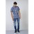 D555 Sheldon Hawaii Shirt Navy - Hemden - Overhemden Grote Maten Heren