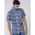 D555 Sheldon Hawaii Shirt Navy - Hemden - Overhemden Grote Maten Heren