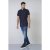 D555 Tim Short Sleeve Shirt Navy - Hemden - Overhemden Grote Maten Heren
