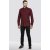 D555 Dawson Textured Shirt Dark Red - Hemden - Overhemden Grote Maten Heren