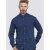 D555 Bainton Long Sleeve Shirt Navy - Hemden - Overhemden Grote Maten Heren