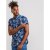 D555 Reuben Hawaii Shirt Navy - Hemden - Overhemden Grote Maten Heren