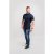 D555 Brixton Shirt Navy - Hemden - Overhemden Grote Maten Heren