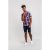D555 Terell Shirt Navy/Red - Hemden - Overhemden Grote Maten Heren