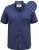 D555 Telford S/S Micro Ao Print Shirt Navy - Hemden - Overhemden Grote Maten Heren