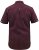 D555 Hillcrest S/S Micro Ao Print Shirt Burgundy - Hemden - Overhemden Grote Maten Heren