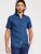 D555 Tristain S/S Floral Ao Print Shirt Navy - Hemden - Overhemden Grote Maten Heren