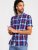 D555 Portland Check Button Down Collar S/S Shirt - Hemden - Overhemden Grote Maten Heren