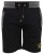 D555 Sutton Elasticated Waist Shorts With Embroidery Black - Joggingbroeken & shorts - Joggingbroeken & Shorts Heren Grote Maten