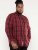 D555 Benalla Check Long Sleeve Button Down Shirt - Hemden - Overhemden Grote Maten Heren