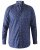 D555 Edmund AOP Shirt Navy - Hemden - Overhemden Grote Maten Heren