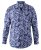 D555 Harrow AOP Shirt Blue - Hemden - Overhemden Grote Maten Heren