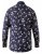 D555 Rooksey Floral Print Shirt Navy - Hemden - Overhemden Grote Maten Heren
