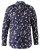 D555 Rooksey Floral Print Shirt Navy - Hemden - Overhemden Grote Maten Heren
