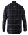 D555 Harwich Flannel Check Shirt Black - Hemden - Overhemden Grote Maten Heren